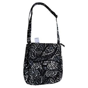 NWT Vera Bradley Essential Mailbag Crossbody Purse in Paisley Noir